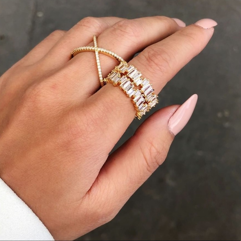 Stackable CZ Band Ring